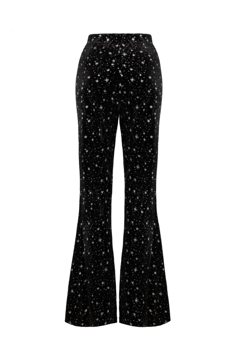 Hell Bunny Trousers & Shorts|Trousers & Shorts>Vela Trousers Black