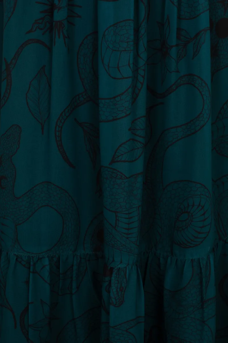Hell Bunny Skirts|Skirts>Venom Skirt DarkGreen
