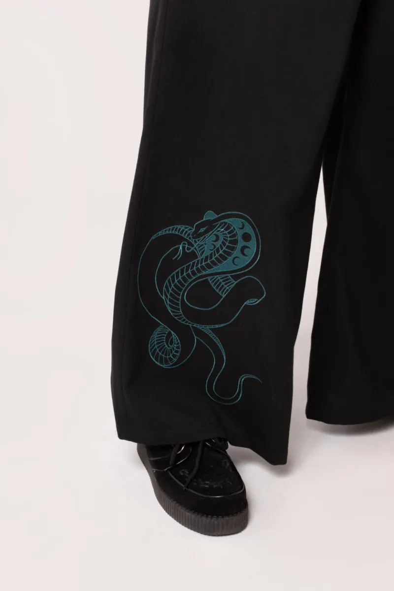 Hell Bunny Trousers & Shorts|Trousers & Shorts>Venom Trousers Black