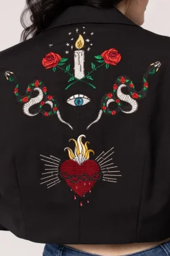 Hell Bunny Coats & Jackets|Coats & Jackets>Viva Maria Blazer Black