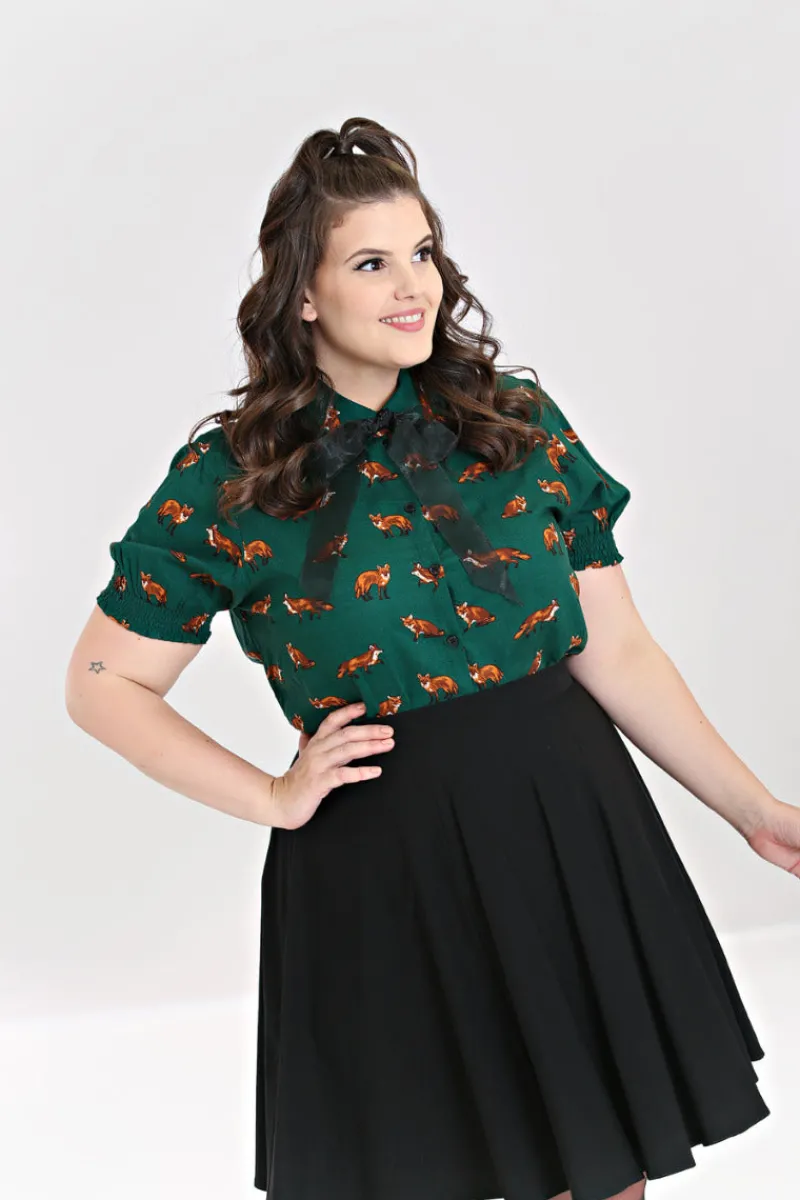 Hell Bunny Tops|Blouses>Vixey Blouse