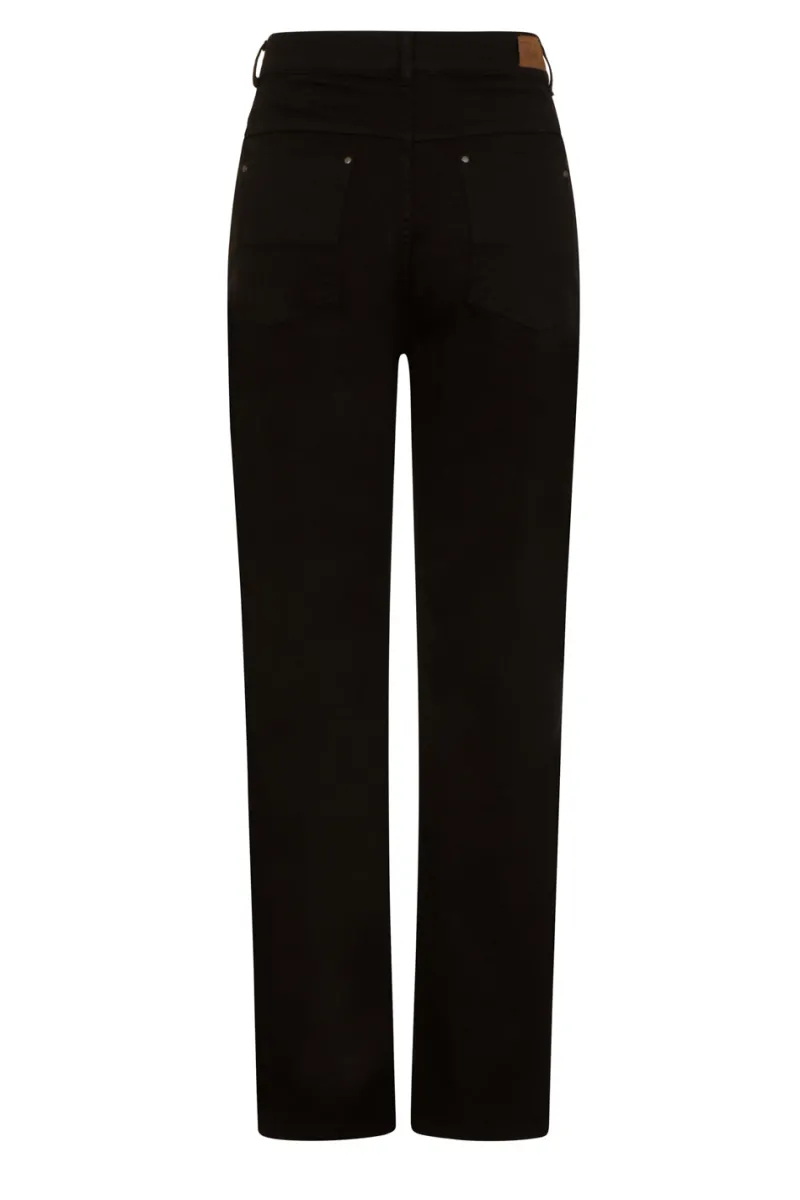 Hell Bunny Trousers & Shorts|Denim>Weston Denim Trousers Black