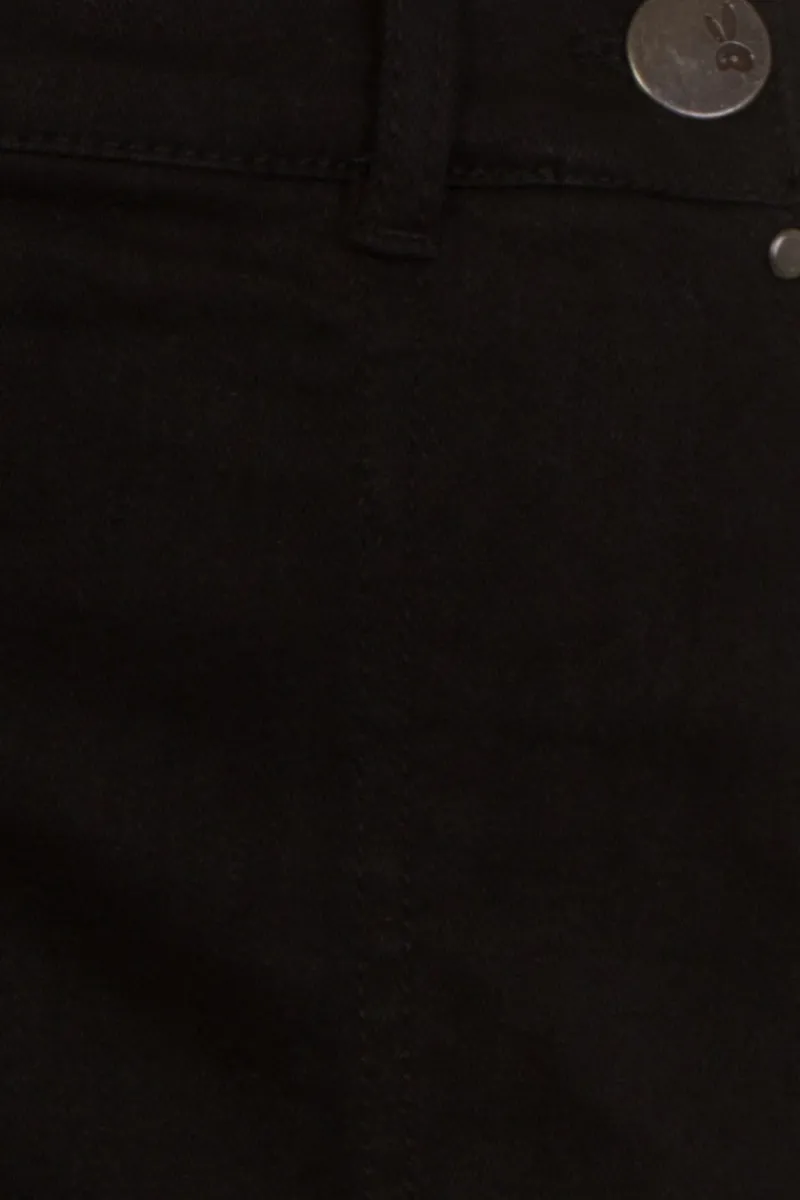 Hell Bunny Trousers & Shorts|Denim>Weston Denim Trousers Black