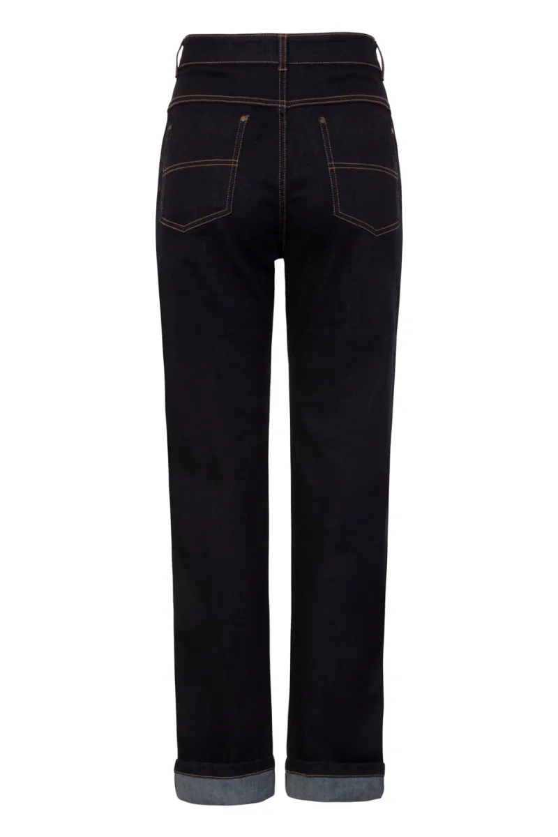 Hell Bunny Trousers & Shorts|Trousers & Shorts>Weston Denim Trousers Navy