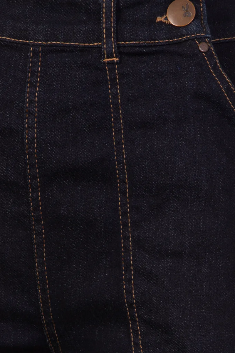 Hell Bunny Trousers & Shorts|Trousers & Shorts>Weston Denim Trousers Navy