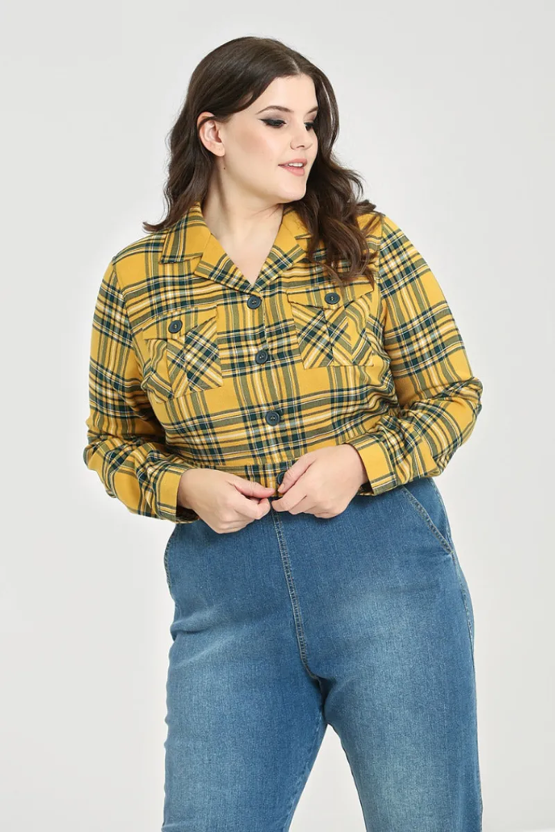 Hell Bunny Coats & Jackets|Coats & Jackets>Wither Jacket Mustard