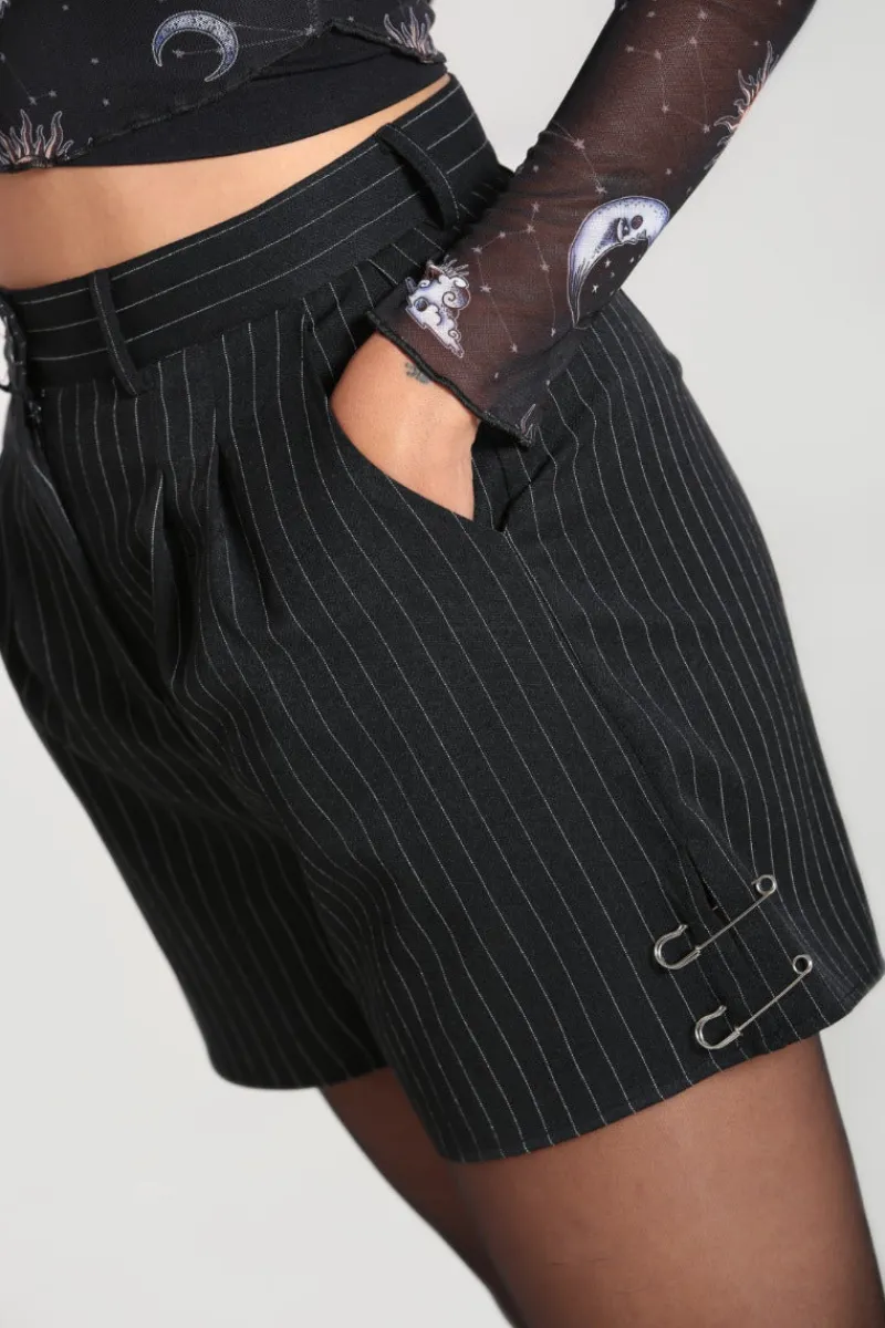 Hell Bunny Trousers & Shorts|Trousers & Shorts>Wolfie Shorts Black