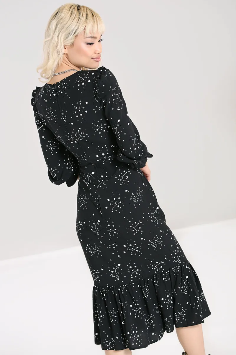 Hell Bunny Dresses|Dresses>Zodiac Maxi Dress Black
