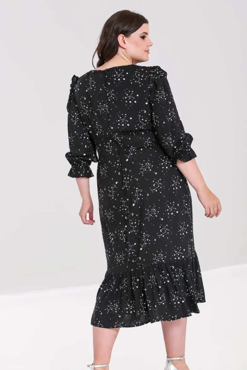 Hell Bunny Dresses|Dresses>Zodiac Maxi Dress Black