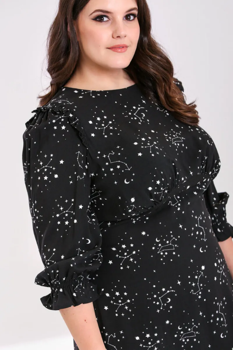Hell Bunny Dresses|Dresses>Zodiac Maxi Dress Black