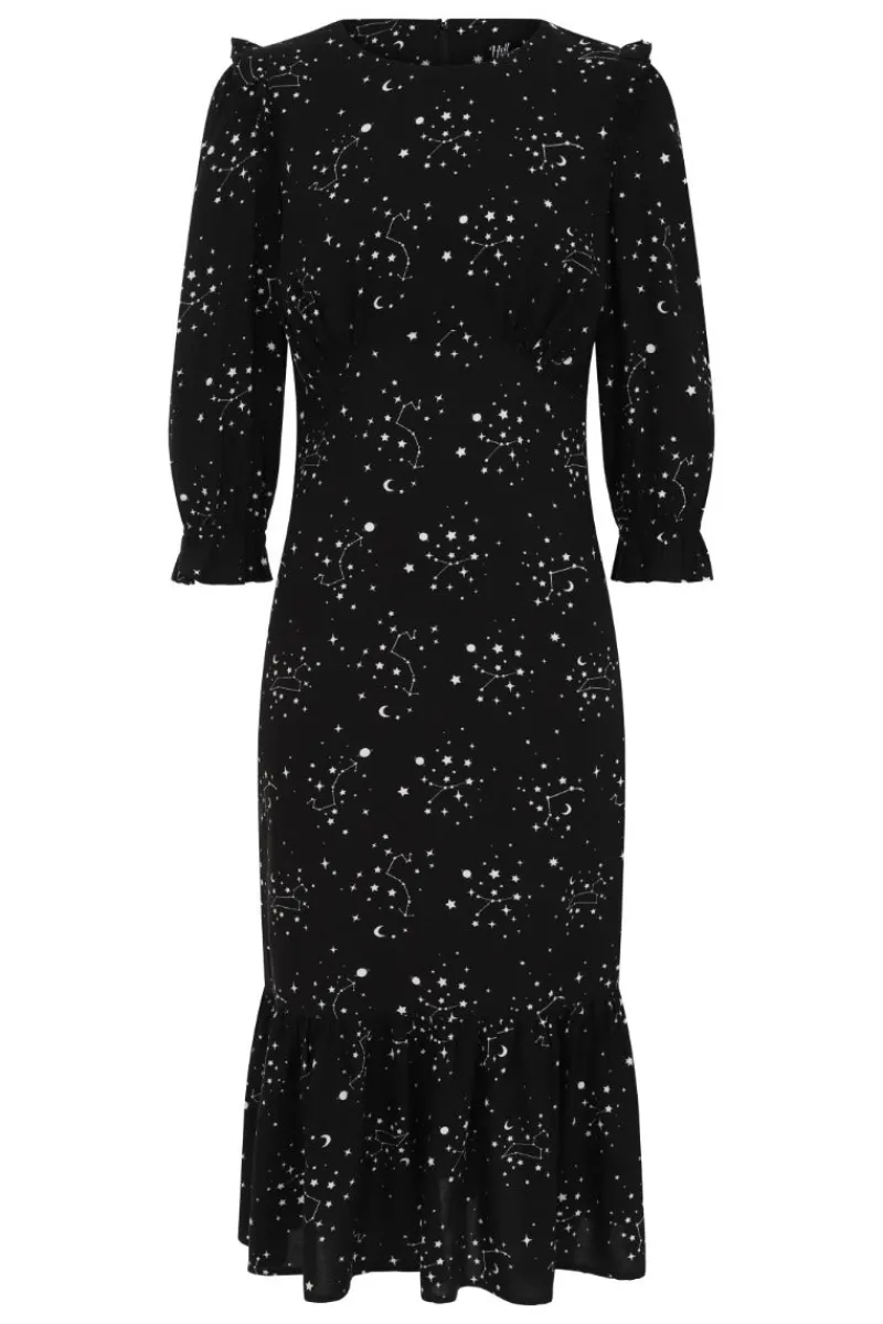 Hell Bunny Dresses|Dresses>Zodiac Maxi Dress Black