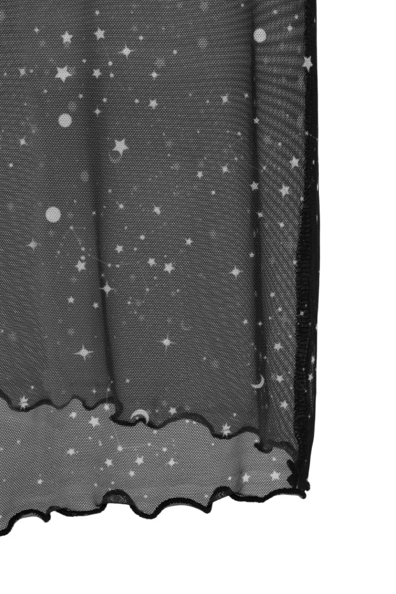 Hell Bunny Skirts|Skirts>Zodiac Mesh Skirt Black