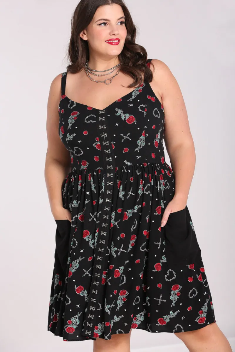 Hell Bunny Dresses|Dresses>Zoey Knee Dress Black