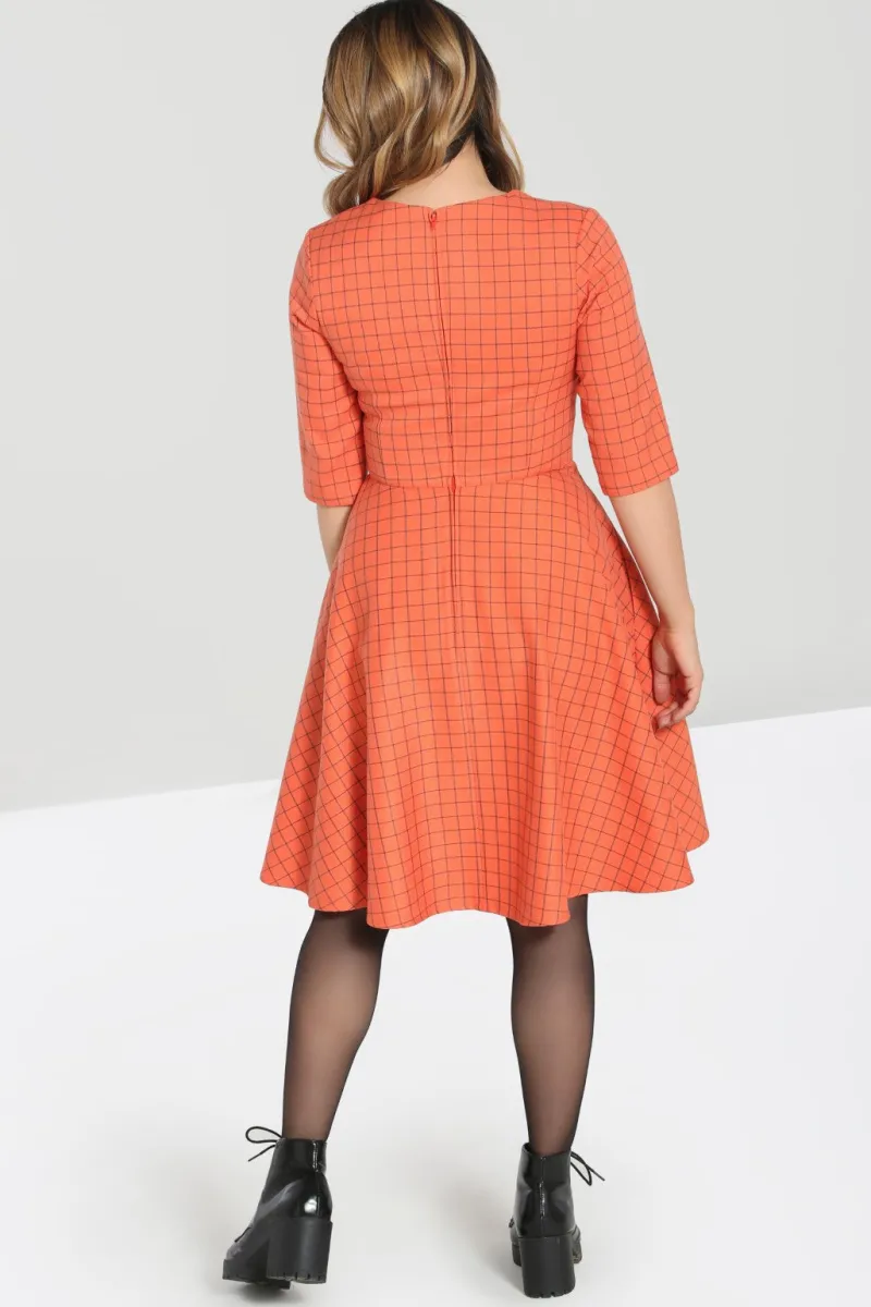 Hell Bunny Dresses|Dresses>Zora Mid Dress Orange