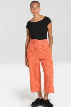 Hell Bunny Trousers & Shorts|Trousers & Shorts>Zora Trousers Orange