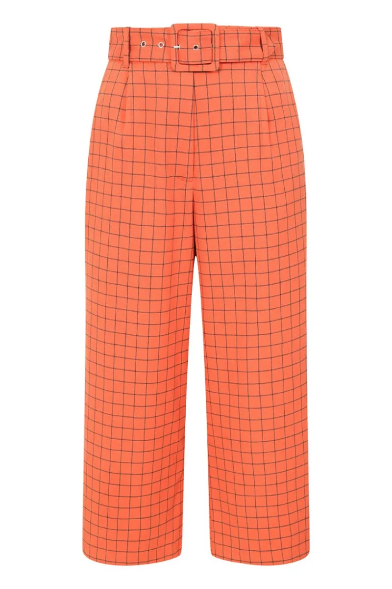 Hell Bunny Trousers & Shorts|Trousers & Shorts>Zora Trousers Orange