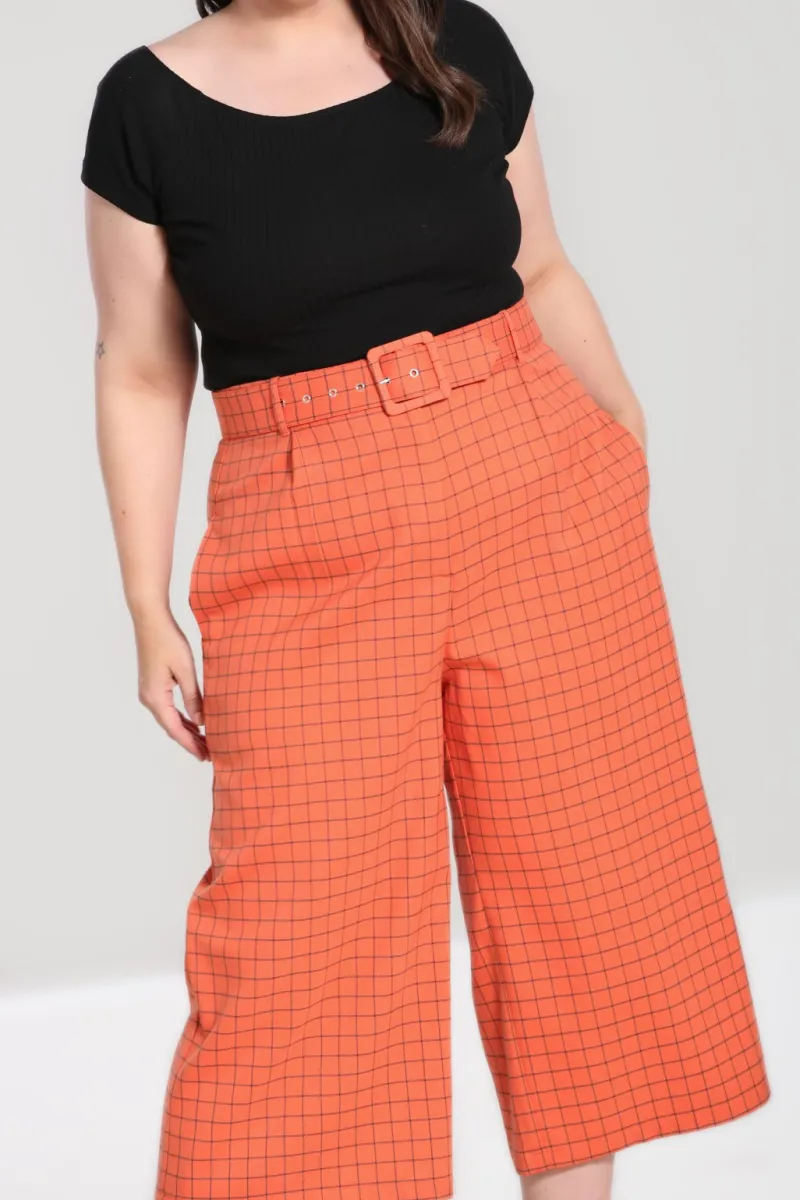 Hell Bunny Trousers & Shorts|Trousers & Shorts>Zora Trousers Orange