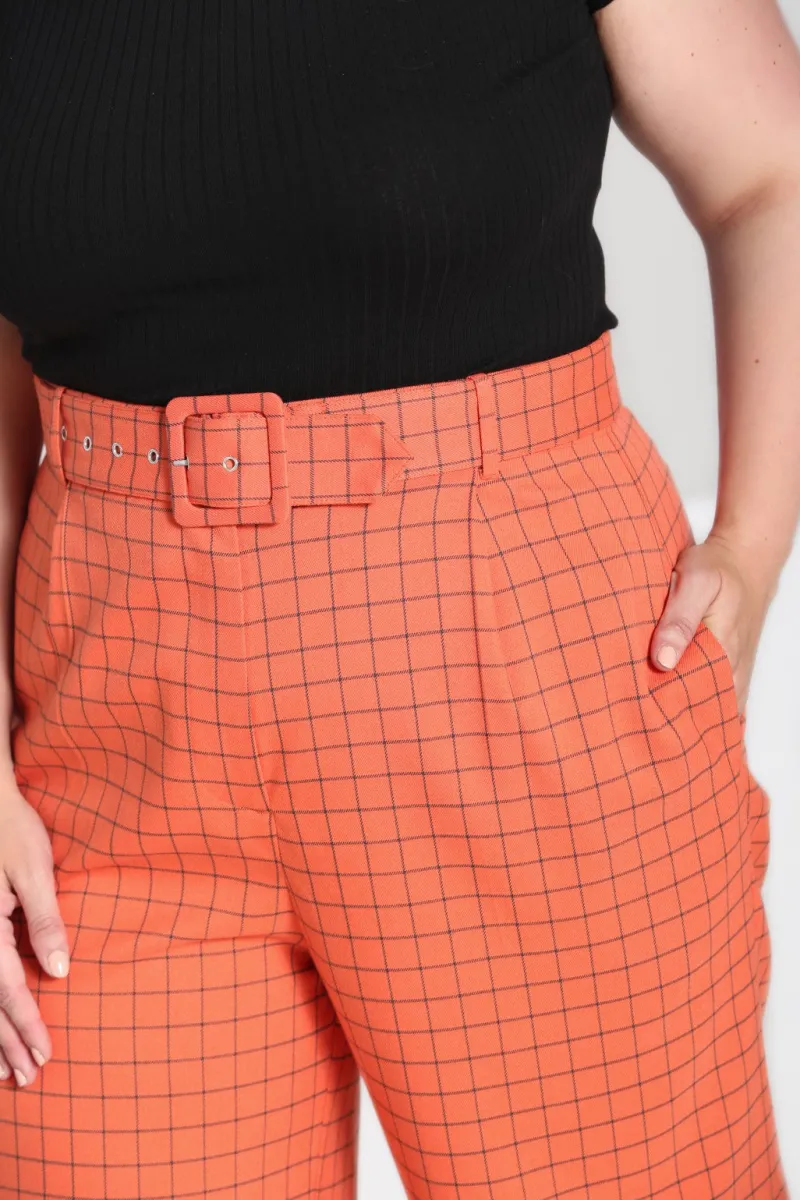 Hell Bunny Trousers & Shorts|Trousers & Shorts>Zora Trousers Orange
